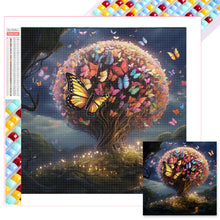 Load image into Gallery viewer, Butterfly Tree 40*40CM(Picture) Full Square Drill Diamond Painting
