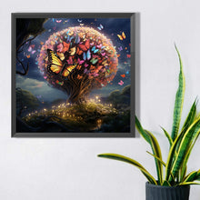 Load image into Gallery viewer, Butterfly Tree 40*40CM(Picture) Full Square Drill Diamond Painting
