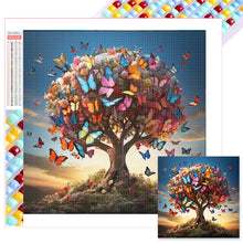 Load image into Gallery viewer, Butterfly Tree 40*40CM(Picture) Full Square Drill Diamond Painting
