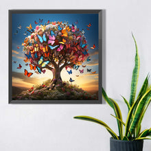 Load image into Gallery viewer, Butterfly Tree 40*40CM(Picture) Full Square Drill Diamond Painting
