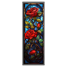 Load image into Gallery viewer, Glass Painting-Rose - 30*90CM 11CT Stamped Cross Stitch
