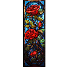 Load image into Gallery viewer, Glass Painting-Rose - 30*90CM 11CT Stamped Cross Stitch
