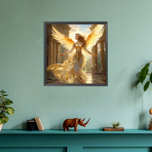 Angel Girl 30*30CM(Canvas) Full Round Drill Diamond Painting