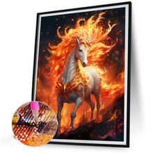 Load image into Gallery viewer, Fire Horse 40*50CM(Canvas) Full Round Drill Diamond Painting
