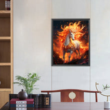 Load image into Gallery viewer, Fire Horse 40*50CM(Canvas) Full Round Drill Diamond Painting
