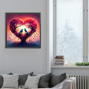 Love For Birds 30*30CM(Canvas) Full Round Drill Diamond Painting