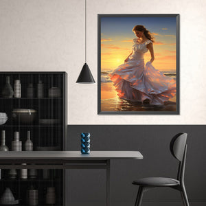 Seaside Girl 40*50CM(Canvas) Full Square Drill Diamond Painting