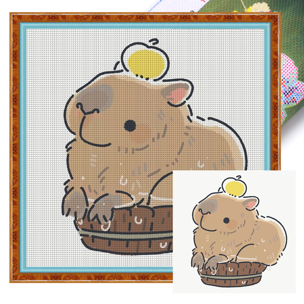 Kapibala - 40*40CM 11CT Stamped Cross Stitch