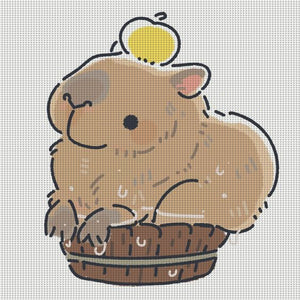 Kapibala - 40*40CM 11CT Stamped Cross Stitch