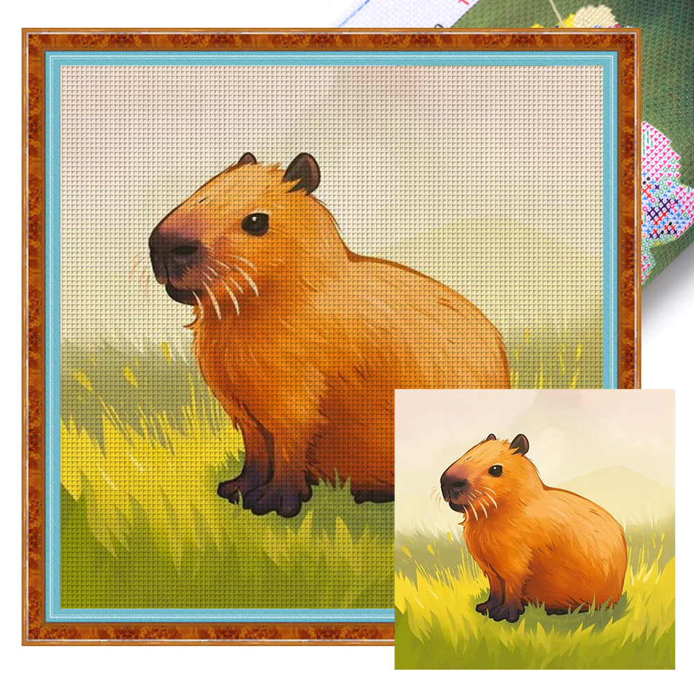 Kapibala - 40*40CM 11CT Stamped Cross Stitch