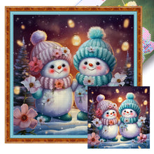 Load image into Gallery viewer, Winter Snowman - 40*40CM 11CT Stamped Cross Stitch

