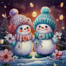 Load image into Gallery viewer, Winter Snowman - 40*40CM 11CT Stamped Cross Stitch
