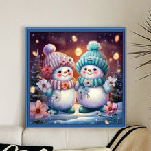 Load image into Gallery viewer, Winter Snowman - 40*40CM 11CT Stamped Cross Stitch
