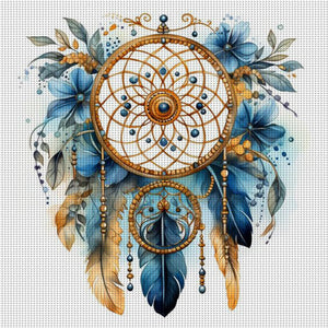 Dreamcatcher - 50*50CM 11CT Stamped Cross Stitch