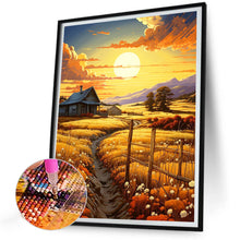 Load image into Gallery viewer, Wheat Field At Sunset 30*40CM(Canvas) Full Round Drill Diamond Painting
