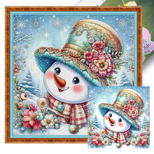 Load image into Gallery viewer, Snowman - 40*40CM 11CT Stamped Cross Stitch
