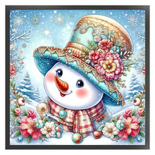 Load image into Gallery viewer, Snowman - 40*40CM 11CT Stamped Cross Stitch
