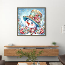 Load image into Gallery viewer, Snowman - 40*40CM 11CT Stamped Cross Stitch
