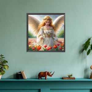 Angel Woman 30*30CM(Canvas) Full Round Drill Diamond Painting