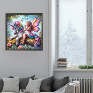 Angel Woman 30*30CM(Canvas) Full Round Drill Diamond Painting