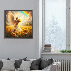 Angel Woman 30*30CM(Canvas) Full Round Drill Diamond Painting