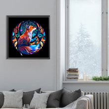 Load image into Gallery viewer, Fox Glass Painting 30*30CM(Canvas) Full Round Drill Diamond Painting
