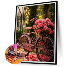 Load image into Gallery viewer, Rose Bike 30*40CM(Picture) Full Square Drill Diamond Painting
