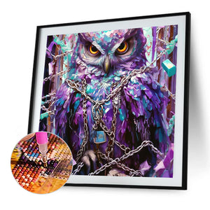 Owl 40*40CM(Picture) Full Square Drill Diamond Painting