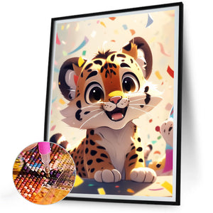 Zodiac Sign Tiger 30*40CM(Canvas) Full Round Drill Diamond Painting