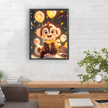 Load image into Gallery viewer, Twelve Zodiac Signs: Monkey 30*40CM(Canvas) Full Round Drill Diamond Painting
