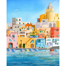 Load image into Gallery viewer, Colorful House 40*50CM(Picture) Full Square Drill Diamond Painting
