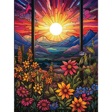 Load image into Gallery viewer, Flowers Sunrise 30*40CM(Canvas) Full Square Drill Diamond Painting
