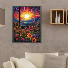 Load image into Gallery viewer, Flowers Sunrise 30*40CM(Canvas) Full Square Drill Diamond Painting
