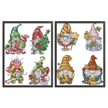 Load image into Gallery viewer, Joy Sunday Christmas/Halloween Gnome 22*30CM14CT 2 Stamped Cross Stitch
