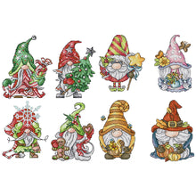 Load image into Gallery viewer, Joy Sunday Christmas/Halloween Gnome 22*30CM14CT 2 Stamped Cross Stitch
