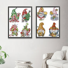 Load image into Gallery viewer, Joy Sunday Christmas/Halloween Gnome 22*30CM14CT 2 Stamped Cross Stitch
