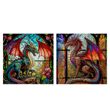 Load image into Gallery viewer, Glass Painting-Pterosaur 40*40CM11CT 3 Stamped Cross Stitch
