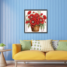 Load image into Gallery viewer, Poppy Flower 30*30CM(Canvas) Partial Special Shaped Drill Diamond Painting
