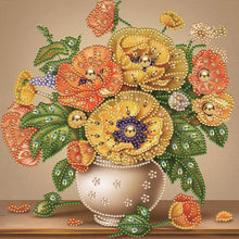 Load image into Gallery viewer, Poppy Flower 30*30CM(Canvas) Partial Special Shaped Drill Diamond Painting
