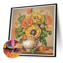 Load image into Gallery viewer, Poppy Flower 30*30CM(Canvas) Partial Special Shaped Drill Diamond Painting
