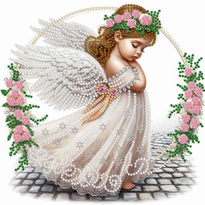 Angel Child 30*30CM(Canvas) Partial Special Shaped Drill Diamond Painting