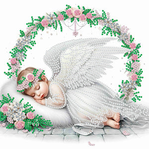 Angel Child 30*30CM(Canvas) Partial Special Shaped Drill Diamond Painting