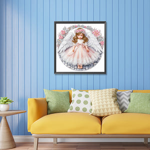 Angel Child 30*30CM(Canvas) Partial Special Shaped Drill Diamond Painting