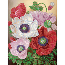 Load image into Gallery viewer, Poppy Flower 30*40CM(Canvas) Partial Special Shaped Drill Diamond Painting
