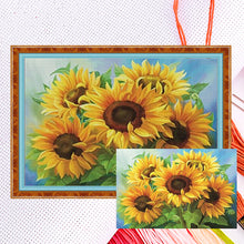 Load image into Gallery viewer, Sunflower - 60*40CM 14CT Counted Cross Stitch
