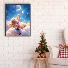 Load image into Gallery viewer, Deer Sleeping On The Clouds 30*40CM(Canvas) Full Round Drill Diamond Painting
