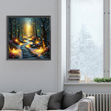 Load image into Gallery viewer, Candlelight Forest 30*30CM(Canvas) Full Round Drill Diamond Painting
