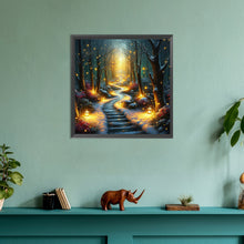 Load image into Gallery viewer, Candlelight Forest 30*30CM(Canvas) Full Round Drill Diamond Painting
