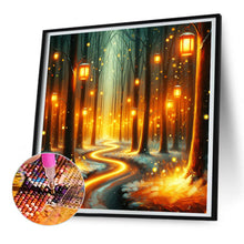 Load image into Gallery viewer, Candlelight Forest 30*30CM(Canvas) Full Round Drill Diamond Painting
