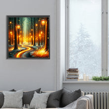 Load image into Gallery viewer, Candlelight Forest 30*30CM(Canvas) Full Round Drill Diamond Painting
